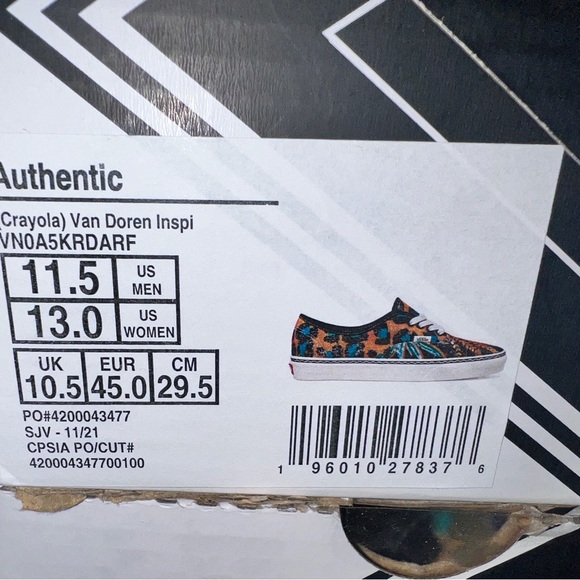 Vans Authentic Crayola (Van Diren Inspiration) Multiple sizes - Picture 16 of 16